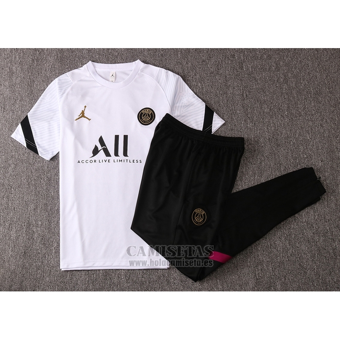 Chandal del Paris Saint-Germain Manga Corta 2020-2021 Blanco